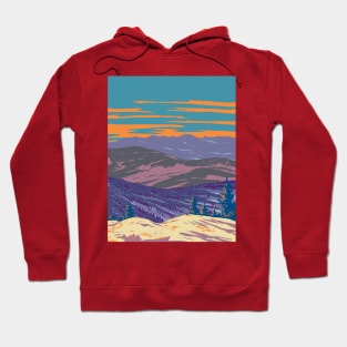 Sandwich Range in White Mountain National Forest New Hampshire USA WPA Art Poster Hoodie